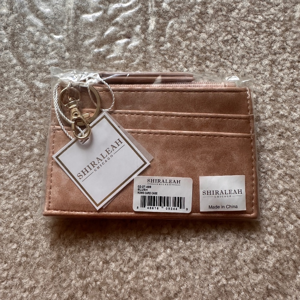 NEW Shiraleah Rowe Blush Card Case
